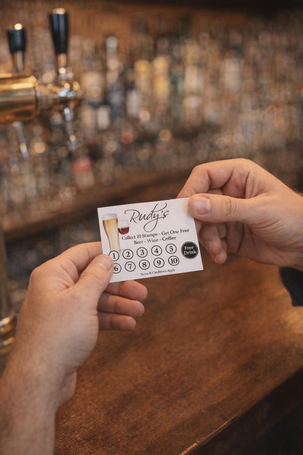 Custom loyalty card for customer retention programs